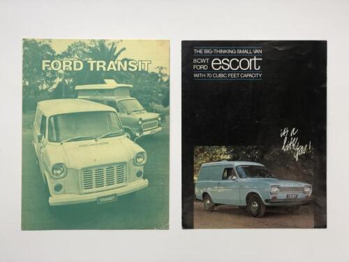 FORD: Two Ford van sales brochures. Escort and Transit sales brochures