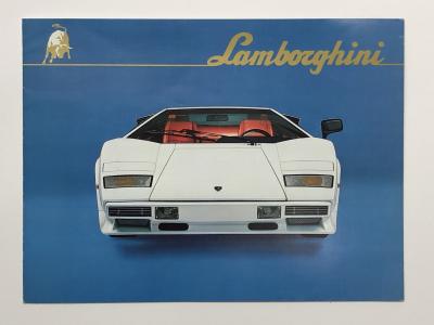 LAMBORGHINI: An original and superb Lamborghini Countach LP5000 Quattrovalvole fold-out sales brochure