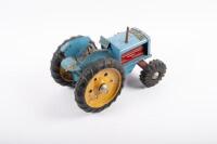 BOOMAROO: A c1950s tinplate farm tractor by Boomaroo, Australian, 26cm long - 2