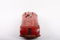 SUNBEAM: A rare large Kingsbury 1927 Sunbeam land speed record clockwork driven tin toy, 47cm long - 5