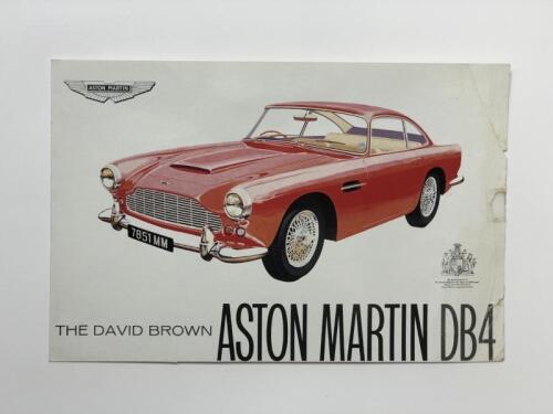 ASTON MARTIN DB4: An original Aston Martin DB4 sales brochure