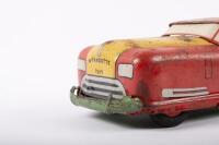 WYANDOTTE: A rare c1940s Wyandotte Toys USA No.651 Sportsman Convertible pressed tin wind up toy, 32cm long - 2