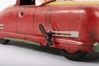 WYANDOTTE: A rare c1940s Wyandotte Toys USA No.651 Sportsman Convertible pressed tin wind up toy, 32cm long - 6