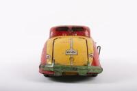 WYANDOTTE: A rare c1940s Wyandotte Toys USA No.651 Sportsman Convertible pressed tin wind up toy, 32cm long - 10