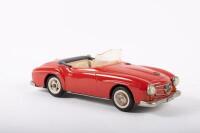 SHUCO: A late 1950s- early 1960s Shuco No.2097 Mercedes-Benz 190SL in red, wind up complete with key, made in Western Germany, 22cm long - 4