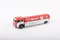 MOBIL OIL: A tin toy Mobil Oil petrol tanker, 22.5cm long, made in Japan - 2