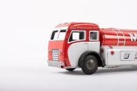 MOBIL OIL: A tin toy Mobil Oil petrol tanker, 22.5cm long, made in Japan - 3