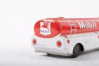 MOBIL OIL: A tin toy Mobil Oil petrol tanker, 22.5cm long, made in Japan - 8