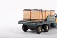 DELIVERY TRUCK: A c1960s-1970s tin toy friction drive 'Provision Delivery Truck' made in Japan, marked 'B.C', 21.5cm long - 8