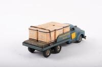 DELIVERY TRUCK: A c1960s-1970s tin toy friction drive 'Provision Delivery Truck' made in Japan, marked 'B.C', 21.5cm long - 9
