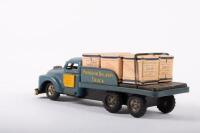 DELIVERY TRUCK: A c1960s-1970s tin toy friction drive 'Provision Delivery Truck' made in Japan, marked 'B.C', 21.5cm long - 14