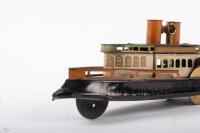 BOAT: A nice&nbsp;German circa 1914 tin plate Hess tug&nbsp;boat, 21cm long - 2