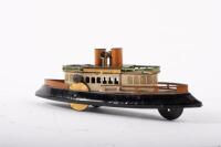 BOAT: A nice&nbsp;German circa 1914 tin plate Hess tug&nbsp;boat, 21cm long - 5