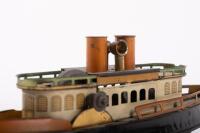 BOAT: A nice&nbsp;German circa 1914 tin plate Hess tug&nbsp;boat, 21cm long - 6