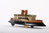 BOAT: A nice&nbsp;German circa 1914 tin plate Hess tug&nbsp;boat, 21cm long - 10