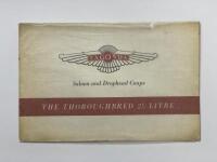 LAGONDA: An original Lagonda Saloon and Drophead Coupe 2.5 Litre sales brochure