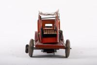 METTOY: An excellent original c1940s English&nbsp;Metoy fixed key clockwork tin plate fire engine, approximately 30cm - 12