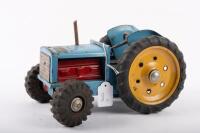 BOOMAROO: A c1950s tinplate farm tractor by Boomaroo, Australian, 26cm long - 3