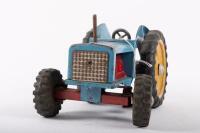 BOOMAROO: A c1950s tinplate farm tractor by Boomaroo, Australian, 26cm long - 6
