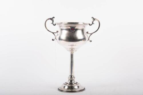 STAR RALLY / L.C.C.A.: A silver plated cup style trophy, inscribed 'The Star Rally - Introducing 1st Issue - Presented by the Prop'rs of the 'Star' - Won by - B.L. Cohen Motors Pty. Ltd. - Mildura Route - 28-10-33',