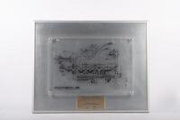 NORMAN HAMILTON: A large display piece as presented to Mr. Norman Hamilton on his 80th birthday in appreciation of his long time dedication to Porsche in Australia