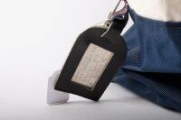 ROTHMANS PORSCHE: Alan Hamilton's circa 1980s Rothmans Porsche racing bag with attached name and address label of Alan's Balwyn home - 2