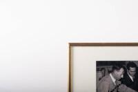 BRABHAM: Two photographs of notable Brabham Racing Organisation members Jack Brabham & Ron Tauranac presented framed & glazed - 3
