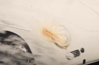 ALAN HAMILTON: Four photographs on masonite base of Alan Hamilton racing a thought to be Porsche 356 Speedster - 3
