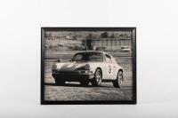 ALAN HAMILTON: Three black and white photographs of Alan Hamilton racing an early Porsche 911 - 4