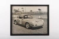 ALAN HAMILTON: Three black and white photographs of Alan Hamilton racing an early Porsche 911 - 7