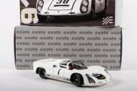 PORSCHE 910: An highly detailed Exoto Motorbox 1:18 scale 1966/67 Porsche Type 910-6 model in original box