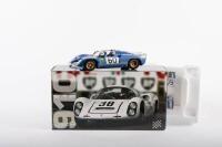 PORSCHE 910: An highly detailed Exoto Motorbox 1:18 scale 1966/67 Porsche Type 910 in Le Mans light blue model in original box