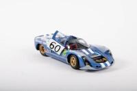 PORSCHE 910: An highly detailed Exoto Motorbox 1:18 scale 1966/67 Porsche Type 910 in Le Mans light blue model in original box - 6