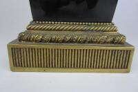 VASES: Two contemporary neoclassical style gilt metal mounted vases - 8