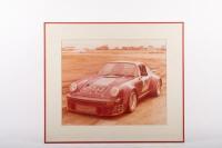 PORSCHE 934: A group of four both colour & black & white, large, circa late 1970s photographs of a Team Porsche, Porsche 934 - 2