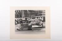 PORSCHE 934: A group of four both colour & black & white, large, circa late 1970s photographs of a Team Porsche, Porsche 934 - 4