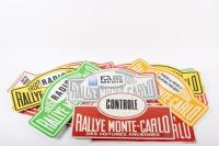 RALLY PLATES: A group of 23 Monte Carlo Rallye related rally plates