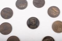 PORSCHE MEDALLIONS: A group of ten commemorative Porsche medallions from the 1980s - 2