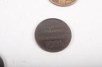 PORSCHE MEDALLIONS: A group of ten commemorative Porsche medallions from the 1980s - 5