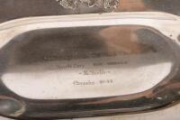 HARRY FIRTH: A nickel plated rectangular shaped trophy plate awarded to Harry Firth - 2