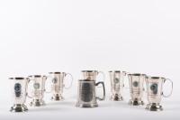 TEMPLESTOWE HILL CLIMB: A group of eight trophy mugs awarded to Alan Hamilton from the Templestowe Hill Climb, - 3