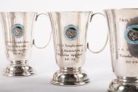 TEMPLESTOWE HILL CLIMB: A group of eight trophy mugs awarded to Alan Hamilton from the Templestowe Hill Climb, - 8