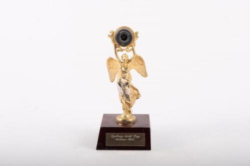 SYDNEY GOLD CUP: A winners trophy from the Sydney Gold Cup 1972 at Oran Park NSW
