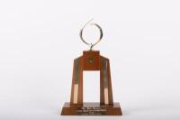 TROPHIES: A group of five assorted trophies - 9