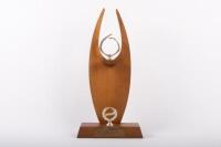 TROPHIES: A group of five assorted trophies - 11
