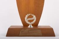 TROPHIES: A group of five assorted trophies - 12