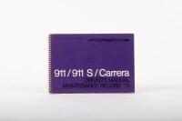 911: An original 1974, Porsche 911/911 S/Carrera Model 75' Driver's Manual, includes service schedule at rear, 126 pages
