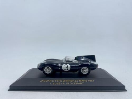 JAGUAR: A 1:43 scale model by IXO of the D-type 1957 Le Mans winner, complete in original packaging. [Location: Sydney]