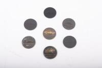 PORSCHE MEDALLIONS: A group of seven&nbsp;commemorative Porsche medallions from the 1990s