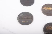 PORSCHE MEDALLIONS: A group of seven&nbsp;commemorative Porsche medallions from the 1990s - 3